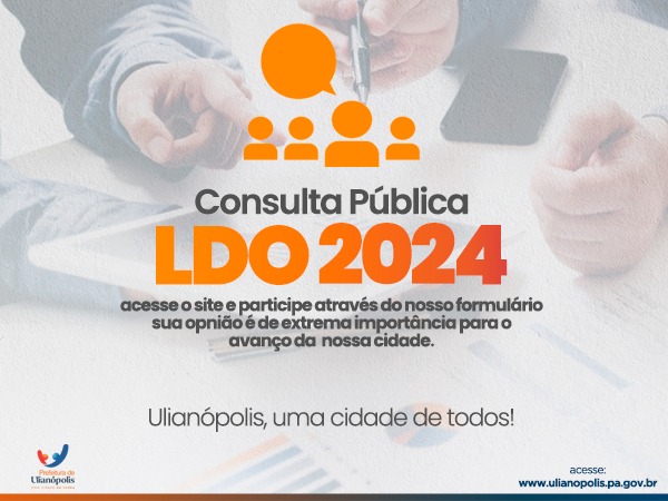 CONSULTA PÚBLICA DA LDO