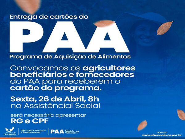 PROGRAMA DE AQUISIÇÃO DE ALIMENTOS